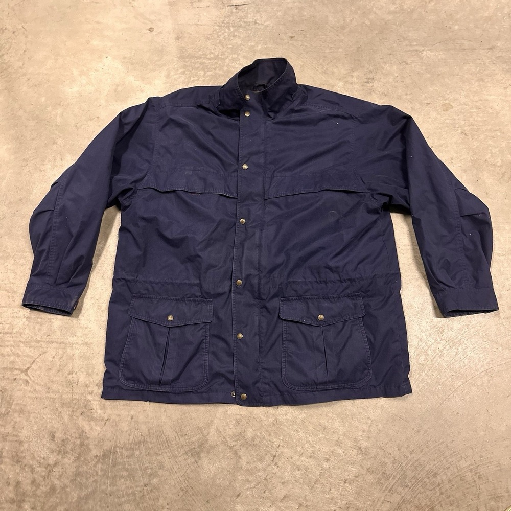 Eddie Bauer Mountain Parka Jacket Mens XXL Blue Wool Lined Vintage Outdoors